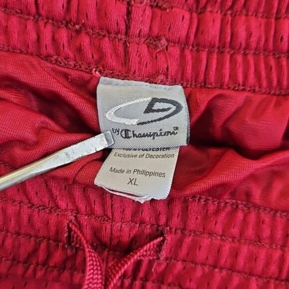 Vintage Champion C9 Basketball Shorts XL Maroon Red Dazzle Mesh Rare EUC VTG - Picture 9 of 14